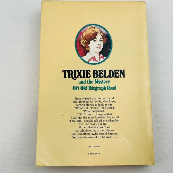 Trixie Belden #20 The Mystery Off Old Telegraph Road Paperback 1978 Oval Kenny - Picture 3 of 3